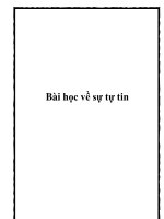 Bài học về sự tự tin pot