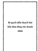 Bí quyết diễn thuyết hút hồn đám đông cho doanh nhân pot
