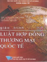 Giáo trình luật hợp đồng thương mại quốc tế doc