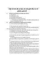 Một số vấn đề cơ bản về môi giới đầu tư cổ phiếu quốc tế ppt