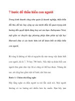 7 bước để thấu hiểu con người pptx