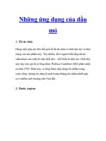 Những ứng dụng của dầu mỏ pot