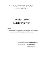 Đề tài: Tìm hiểu một số yêu cầu đặt ra với một phòng thu âm, để đảm bảo chất lượng âm thanh trong sản phẩm đa phương tiện docx