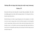 Hướng dẫn sử dụng tính năng bảo mật trong Samsung Galaxy S3 ppt