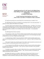 Center for the Digital Future Annenberg School for Communication Annual Internet Survey 2009 pot