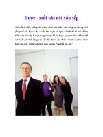 Được - mất khi nói xấu sếp ppt