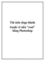 Tút ảnh chụp thành tranh vẽ siêu 