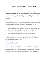 Khôi phục và bảo mật khóa mã hóa Wi-Fi pptx