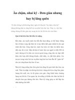 Ăn chậm, nhai kỹ - Đơn giản nhưng hay bị lãng quên docx