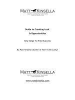 Guide to Creating Luck & Opportunities doc