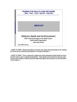 Children''''s Health and the Environment ppt