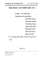 đồ án '''' thiết kế mạch thu fm ''''