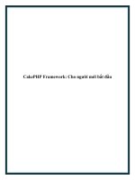 CakePHP Framework: Cho người mới bắt đầu doc