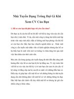 Nhà Tuyển Dụng Trông Đợi Gì Khi Xem CV Của Bạn pdf