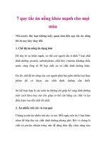 7 quy tắc ăn uống khỏe mạnh cho mọi mùa potx