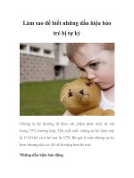 Làm sao để biết những dấu hiệu báo trẻ bị tự kỷ pot