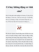 Có hay không động cơ vĩnh cửu? docx