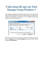 4 khả năng bất ngờ của Task Manager trong Windows 7 pptx