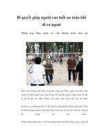 Bí quyết giúp người cao tuổi an toàn khi đi ra ngoài doc