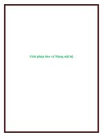 Giải pháp bảo vệ Mạng nội bộ docx