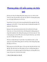 Phương pháp viết mẫu quảng cáo hiệu quả pptx