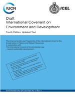 Draft International Covenant on Environment and Development potx