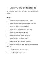 Các trường phái mỹ thuật hiện đại potx