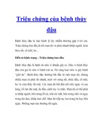 Triệu chứng của bệnh thủy đậu pot
