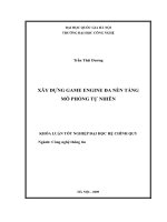 LUẬN VĂN: XÂY DỰNG GAME ENGINE ĐA NỀN TẢNG MÔ PHỎNG TỰ NHIÊN docx