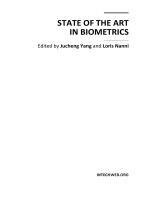 STATE OF THE ART IN BIOMETRICS Edited by Jucheng Yang and Loris Nanni pdf