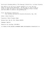 The Meaning of Relativity, by Albert Einstein pptx