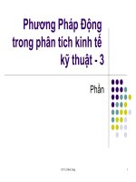 Phương pháp động trong phân tích kinh tế kỹ thuật - 3 pdf