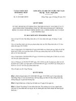 Quyết định Số: 31/2012/QĐ-UBND VỀ VIỆC BÃI BỎ QUYẾT ĐỊNH SỐ 01/2002/QĐ-UB NGÀY 14/01/2002 CỦA ỦY BAN NHÂN DÂN TỈNH ĐỒNG THÁP VỀ VIỆC BAN HÀNH QUY CHẾ HOẠT ĐỘNG CỦA BAN CHỈ ĐẠO CHỐNG BUÔN LẬU, CHỐNG HÀNG GIẢ VÀ GIAN LẬN THƯƠNG MẠI pot