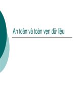 An toàn và toàn vẹn dữ liệu docx