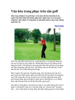 Văn hóa trang phục trên sân golf doc