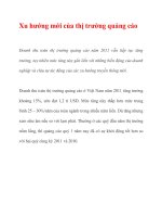 Xu hướng mới của thị trường quảng cáo ppt