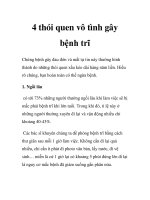 4 thói quen vô tình gây bệnh trĩ ppt