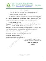 Đề tài hệ thống xử lý nước thải tại bệnh viện Cái Nước