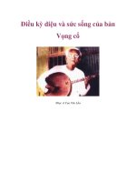 Điều kỳ diệu và sức sống của bản Vọng cổ doc