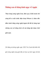 Những con số đáng kinh ngạc về Apple pot