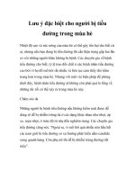 Lưu ý đặc biệt cho người bị tiểu đường trong mùa hè potx