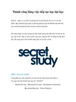 Thành công bằng việc tiếp tục học đại họcĐại học - nghe có vẻ lạ lẫm potx