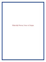 Phân biệt Worm, Virus và Trojan doc