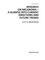 RESEARCH ON MELANOMA – A GLIMPSE INTO CURRENT DIRECTIONS AND FUTURE TRENDS doc