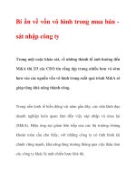 Bí ẩn về vốn vô hình trong mua bán sát nhập công ty ppt