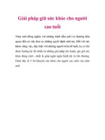 Giải pháp giữ sức khỏe cho người cao tuổi pdf