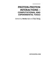 PROTEIN-PROTEIN INTERACTIONS –COMPUTATIONAL AND EXPERIMENTAL TOOLS doc