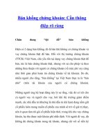 Bán khống chứng khoán: Cần thông điệp rõ ràng docx