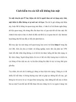 Cách kiểm tra các kết nối không bảo mật doc