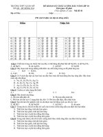 ĐỀ KHẢO SÁT CHẤT LƯỢNG MÔN ANH VĂN TRƯỜNG THPT XUÂN MỸ pot